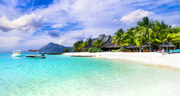 Isola Esotica Sogno Paradiso Tropicale Migliori Spiagge Dell Isola Mauritius — Foto Stock