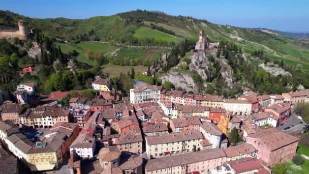 Des Beaux Villages Médiévaux Italie Brisighella Dans Province Ravenne Vue — Video