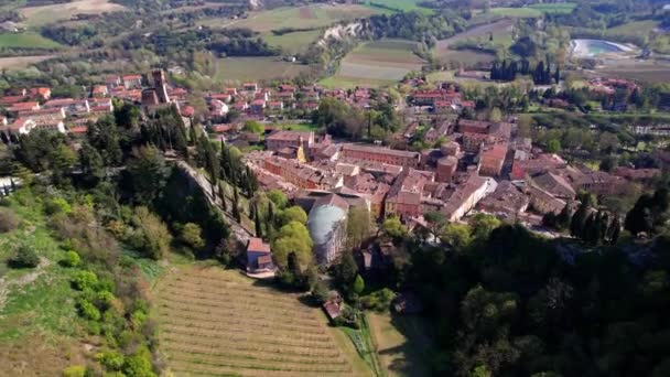 Uno Los Pueblos Medievales Más Bellos Italia Brisighella Provincia Rávena — Vídeos de Stock