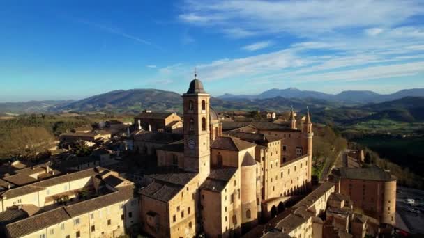 Una Las Ciudades Medievales Más Bellas Italia Urbino Región Marche — Vídeos de Stock