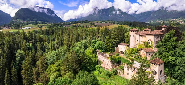 Most Scenic Medieval Castles Italy Castel Campo Trentino Region Trento — Stock Photo, Image