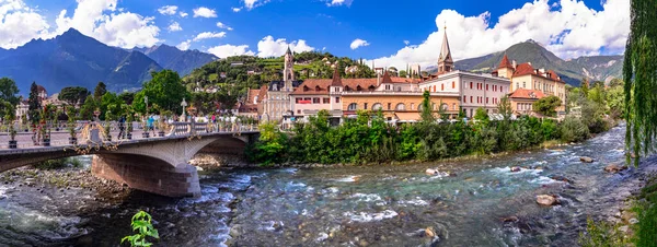 Mooie Meranostad Populair Kuuroord Italië Zuid Tirol Provincie Bolzano — Stockfoto