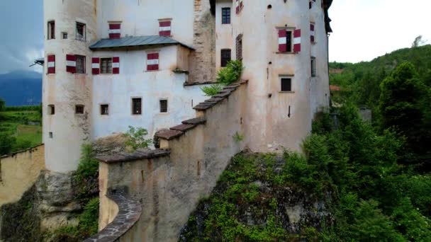 Paesaggi Fiaba Castelli Medievali Italia Castel Bragher Trentino Alto Adige — Video Stock