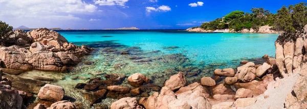 Italy Summer Holidyas Sardegna Island Stunning Emerald Coast Beautiful Beaches — Stock Photo, Image