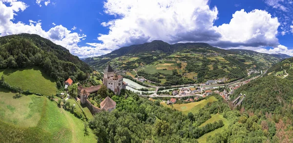 Norra Italien Resor Och Landmärken Majestätiskt Medeltida Slott Trostburg Sydtyrolska — Stockfoto