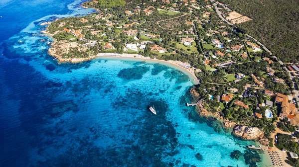 Italy Summer Holidyas Sardegna Island Stunning Emerald Coast Most Beautiful — Stock Photo, Image