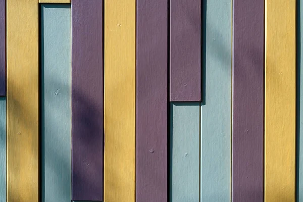 Multicolor Effectieve Hout Muur Textuur Houten Planken Multi Pastelkleuren Met — Stockfoto