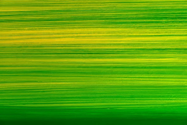 Beautiful Green Paint Brush Yellow Background Abstract Art Background Oil — Stock Photo, Image