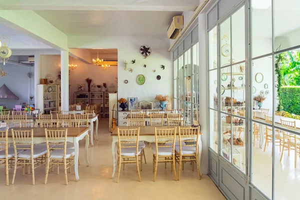 Kanchanaburi Thailand June 2023 Bela Vista Interior Café Moderno Estilo — Fotografia de Stock