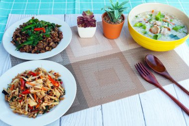 The empty space in the center is for illustrations with Set of dishes for healthy food on white background. Vegetables, fruit, seeds, cereals, beans, spices, superfoods, herbs, Condiment for vegan. clipart