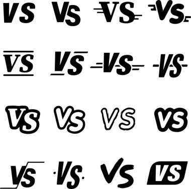 Piksel mükemmel simge kümesi rakip iki rakibe karşı. İnce çizgi simgeleri, düz vektör çizimleri, şeffaf arkaplanda izole edilmiş.