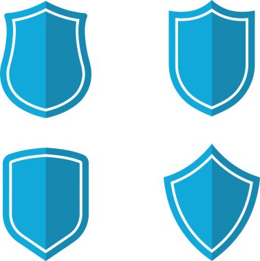 Piksel, kalkan, siber, güvenlik, koruma, anti virüs, koruma, güvenlik ve metalle ilgili mükemmel bir simge. Mavi simgeler, düz vektör çizimleri, beyaz üzerine izole edilmiş, şeffaf arkaplan