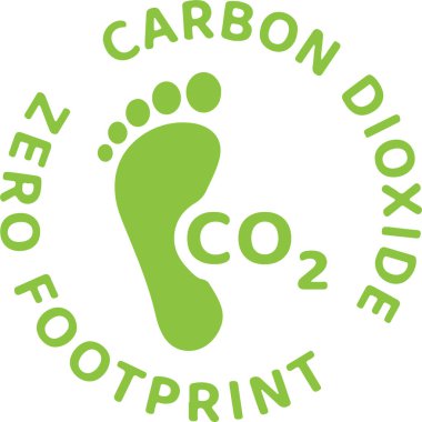 Karbon ayak izinin mükemmel pikseli, CO2 nötr, serbest, emisyon azaldı, net sıfır, küresel ısınma, sera gazı etkisi, ekoloji. Basit ince çizgi simgeleri, düz vektör çizimleri.
