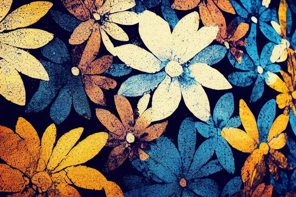 Een Verweerde Textuur Wallpaper Illustratie Met Filmische Verlichting Kleurrijke Grungy — Stockfoto