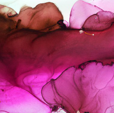 Alkol mürekkep çiziminde şeffaf renkler ve sim ve doku ipuçları var. Yumuşak ve güzel ve arka plan ya da duvar kağıdı olarak kullanışlı.