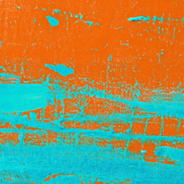 Pittura Arancione Blu Acqua Texture Sfondo Illustrazione Questa Carta Parati — Foto Stock