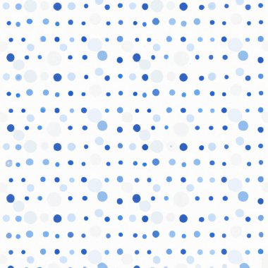Kare içinde beyaz üzerine küçük mavi noktalardan oluşan kusursuz desenli modaya uygun bir kumaş örneği..