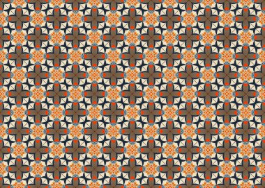 A colorful geometric seamless repeating pattern illustration