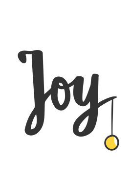 Basit bir Noel kartı. Beyaz üzerine el çizimi yazı ve tatil sembolleri. Kış tatili tebrikleri. Noel ve yeni yıl kartları, parti posterleri, hediye etiketleri için harika..