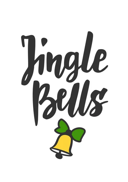 Una Simple Tarjeta Navidad Texto Dibujado Mano Símbolos Navideños Aislados Vectores De Stock Sin Royalties Gratis