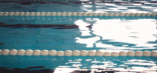 Empty Indoor Swimming Pool Swim Lanes — Stockfoto