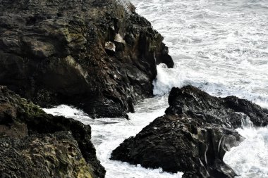 İzlanda. Kara, dağların zirveleri ve buzulların oyduğu derin körfezler olan fiyortlarla işaretlenmiş bir kıyı şeridi ile platodur.. 