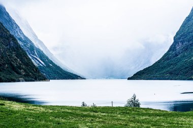Norveç 'in fiyortları güzel dağları ve manzaraları, dağlardaki göl ve yolları, buzun ve karın zirveleri ve İskandinavya ormanları