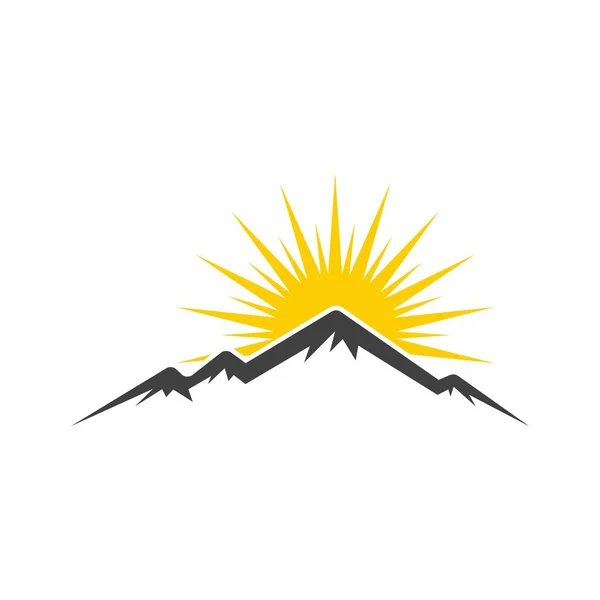 Berg Symbol Logo Vorlage Vektor Illustration Design — Stockvektor