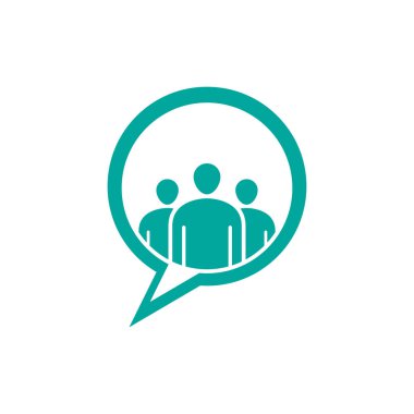 Topluluk, ağ ve sosyal simge tasarım şablonu