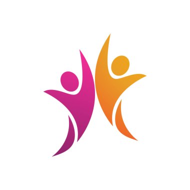 Topluluk, ağ ve sosyal simge tasarım şablonu