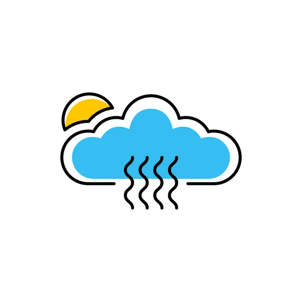 Nube Plantilla Vector Icono Ilustración Diseño — Vector de stock