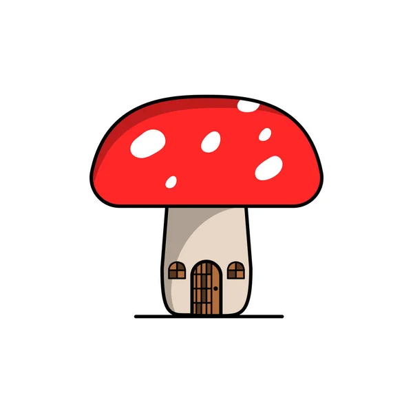 Mushroom Icon Vector Illustration Design Template — Stock Vector