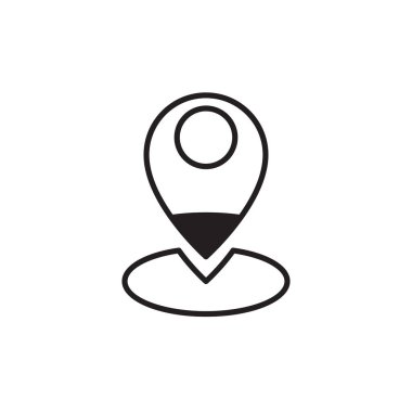 Konum nokta vektör simgesi tasarımı