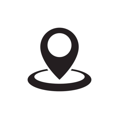 Konum nokta vektör simgesi tasarımı