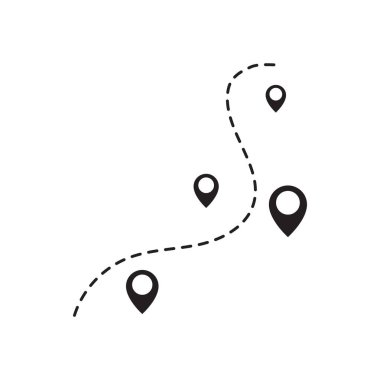 Konum nokta vektör simgesi tasarımı