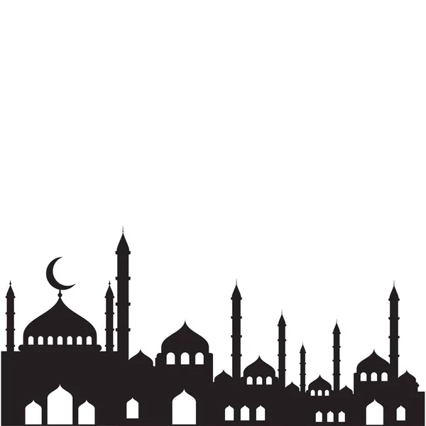 Мусульманські Абстрактні Вітальні Знамена Ісламська Ікона — стоковий вектор