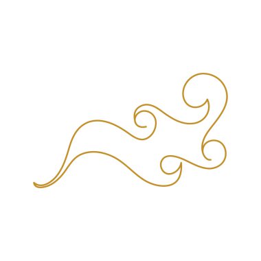 Çin Bulutu şablon vektör resimleme