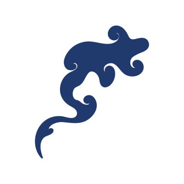 Çin Bulutu şablon vektör resimleme