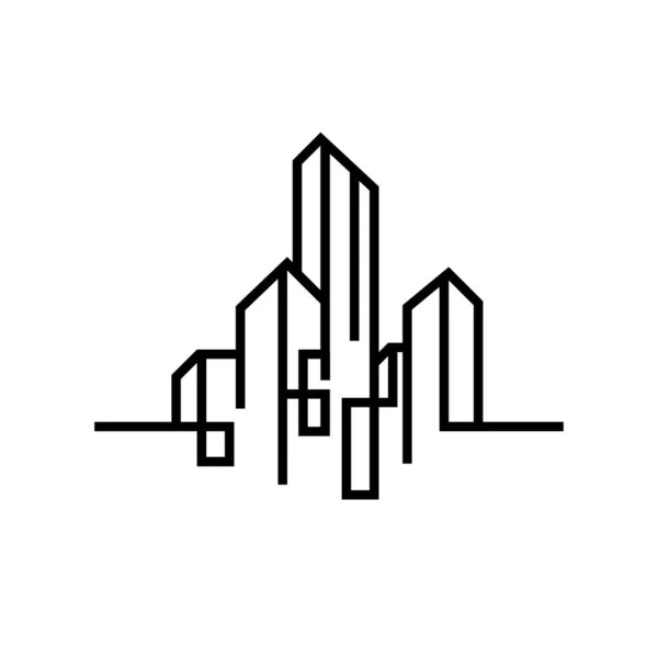 Illustrazione Del Vettore Skyline Della Città — Vettoriale Stock