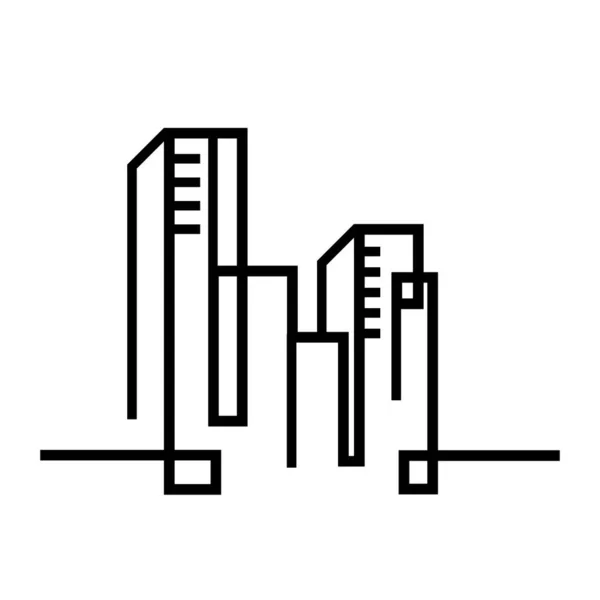 City Skyline Vector Illustration — Stock Vector