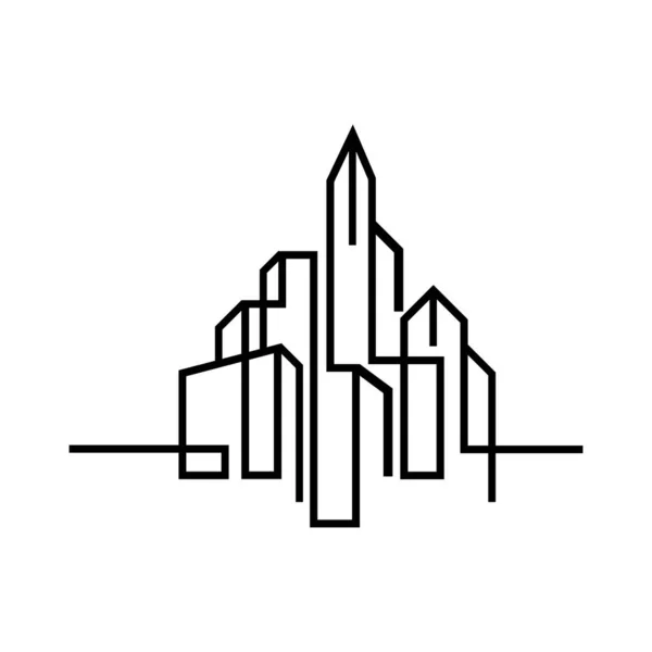 Stad Skyline Vector Illustratie — Stockvector