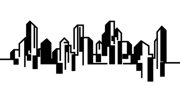 City Skyline Vektor Illustration — Stock vektor