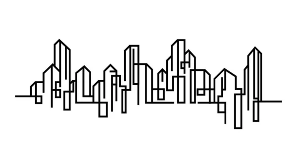 Obrázek Vektoru Panorama Města — Stockový vektor