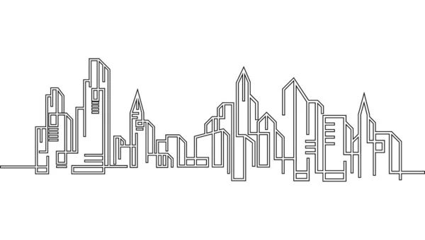 Stad Skyline Vector Illustratie — Stockvector