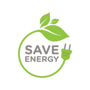 eko yeşil enerji simgesi tasarım örnekleme şablonu