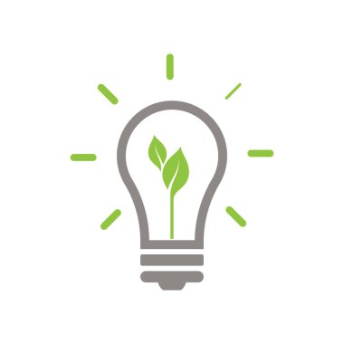 eko yeşil enerji simgesi tasarım örnekleme şablonu