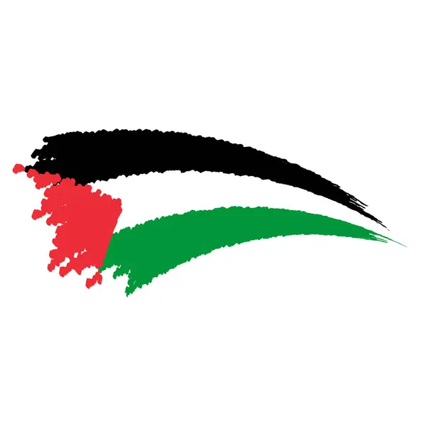 Palestina Vlag Vector Pictogram Ontwerp Illustratie Template Rechtenvrije Stockillustraties