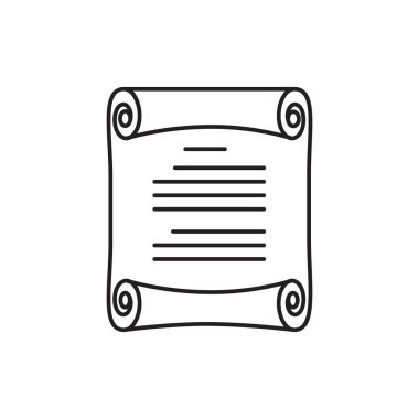 Satır sanat simgesi tasarım şablonlu eski kağıt