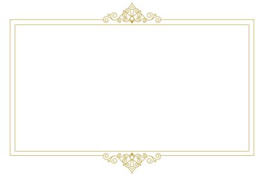 Klasik Zarif Çerçeve Çizim tasarım şablonu
