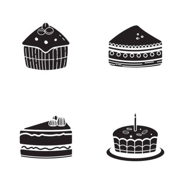 Kek simgesi tasarım şablonu